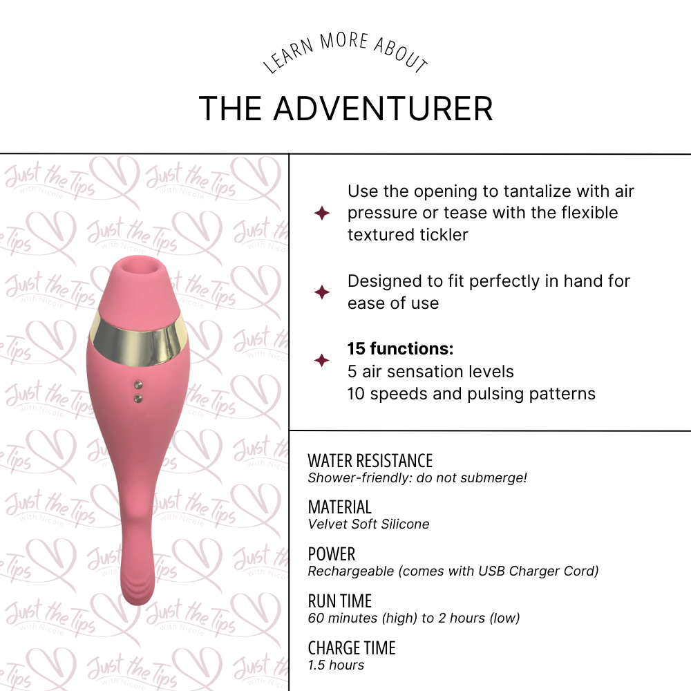 Unforgetable Adventure, Vibrators by Euforia - shown in product photo, available at Just The Tips with Nicole