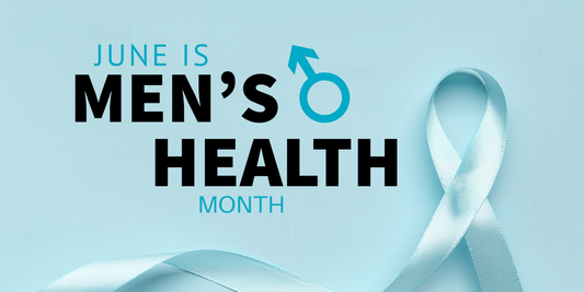Text saying "June is Men's Health Month"