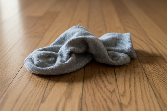 Sock on the floor