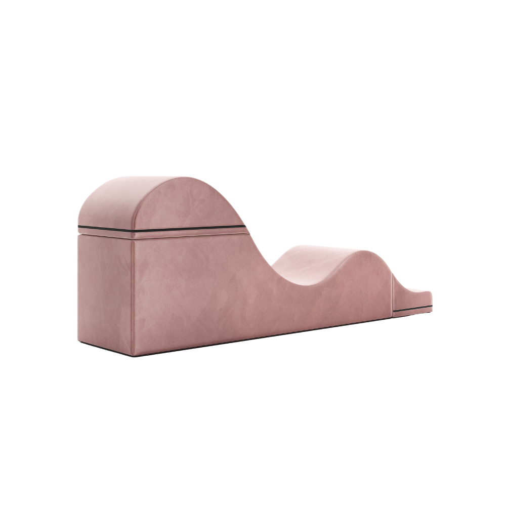 Rose aria chaise folded out into a chaise