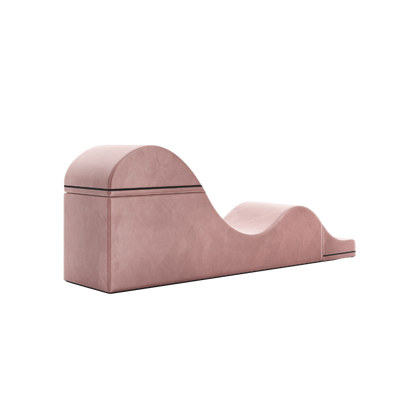 Rose aria chaise folded out into a chaise