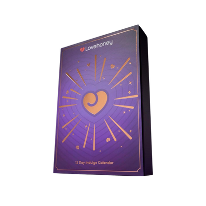 A purple LoveHoney Indulge 12-Day Advent Calendar for her.