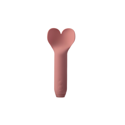 A rose colored Amour Bullet by Je Joue with the heart top.