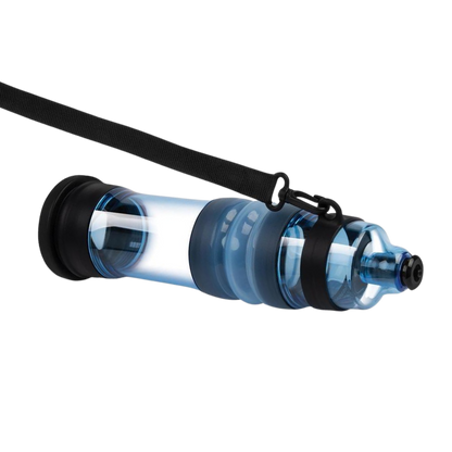 The side of a black and clear Aqua Penis Pump Pro.