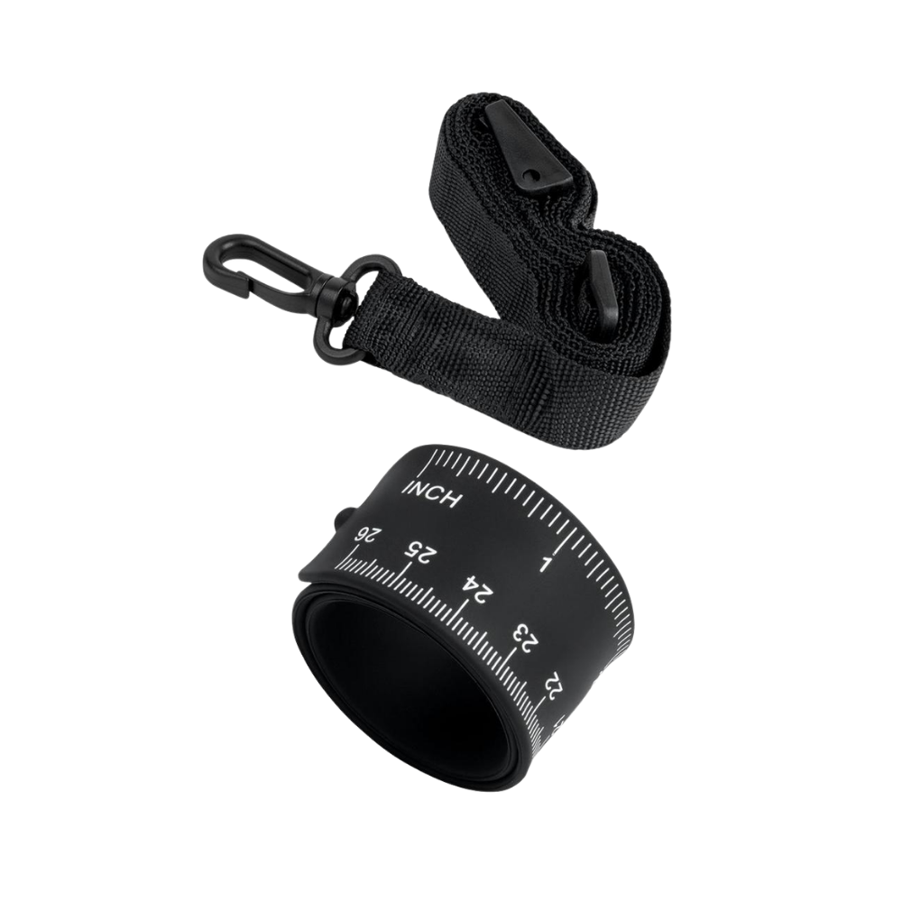 The strap and measuring tape accesories for an Aqua Penis Pump Pro.