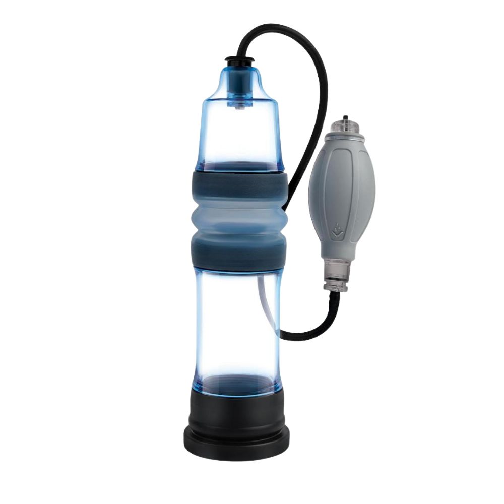 A black and clear Aqua Penis Pump Pro.