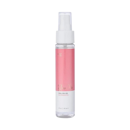 A pink bottle of Blow Me oral sex gel.