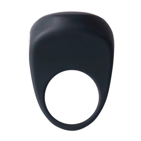 Blue silicone ring on a white background