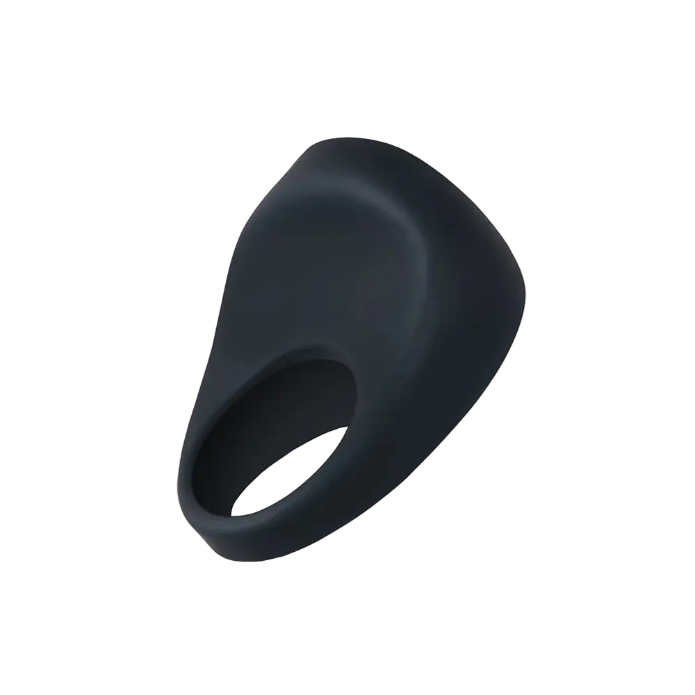 Blue silicone ring on a white background