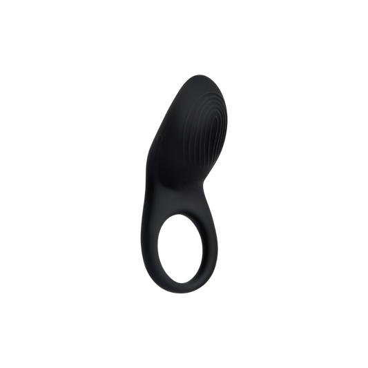 A black Imprint Cock Ring by Envy.