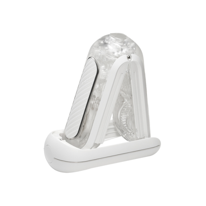 White male sleeve drying out on a clear background.