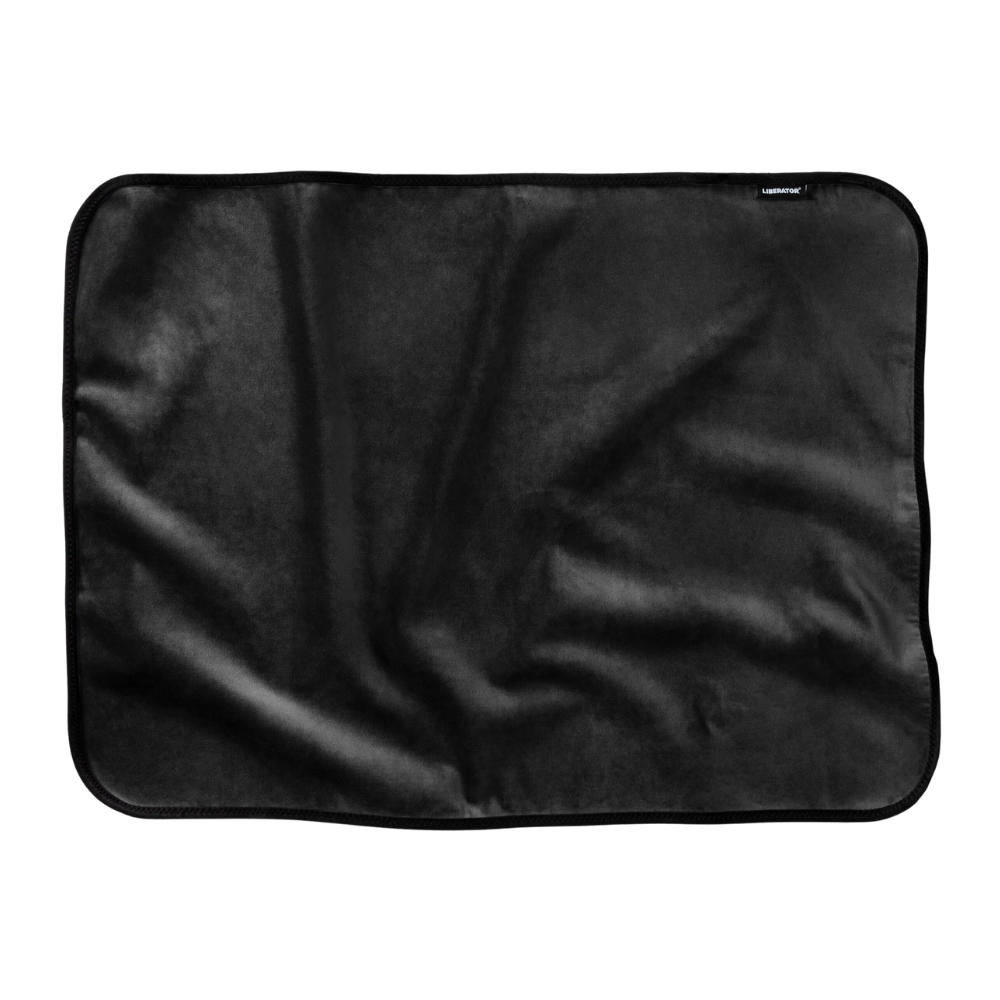 A black Fascinator Splashproof Throws, Bedroom Furniture.