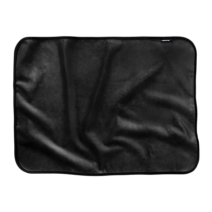 A black Fascinator Splashproof Throws, Bedroom Furniture.