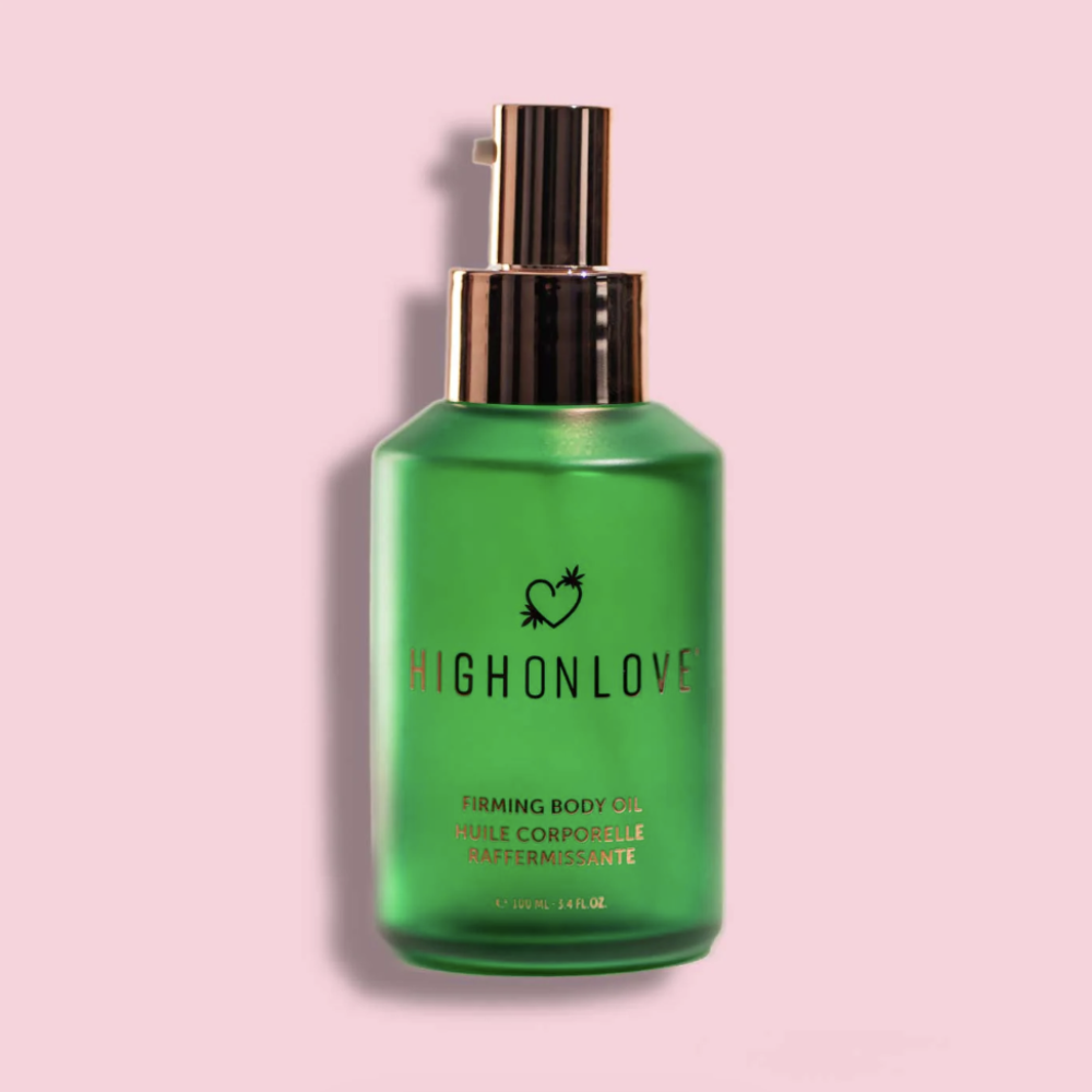Firming Body Oil, Bath & Body by High On Love - shown in product photo, available at Just The Tips with Nicole