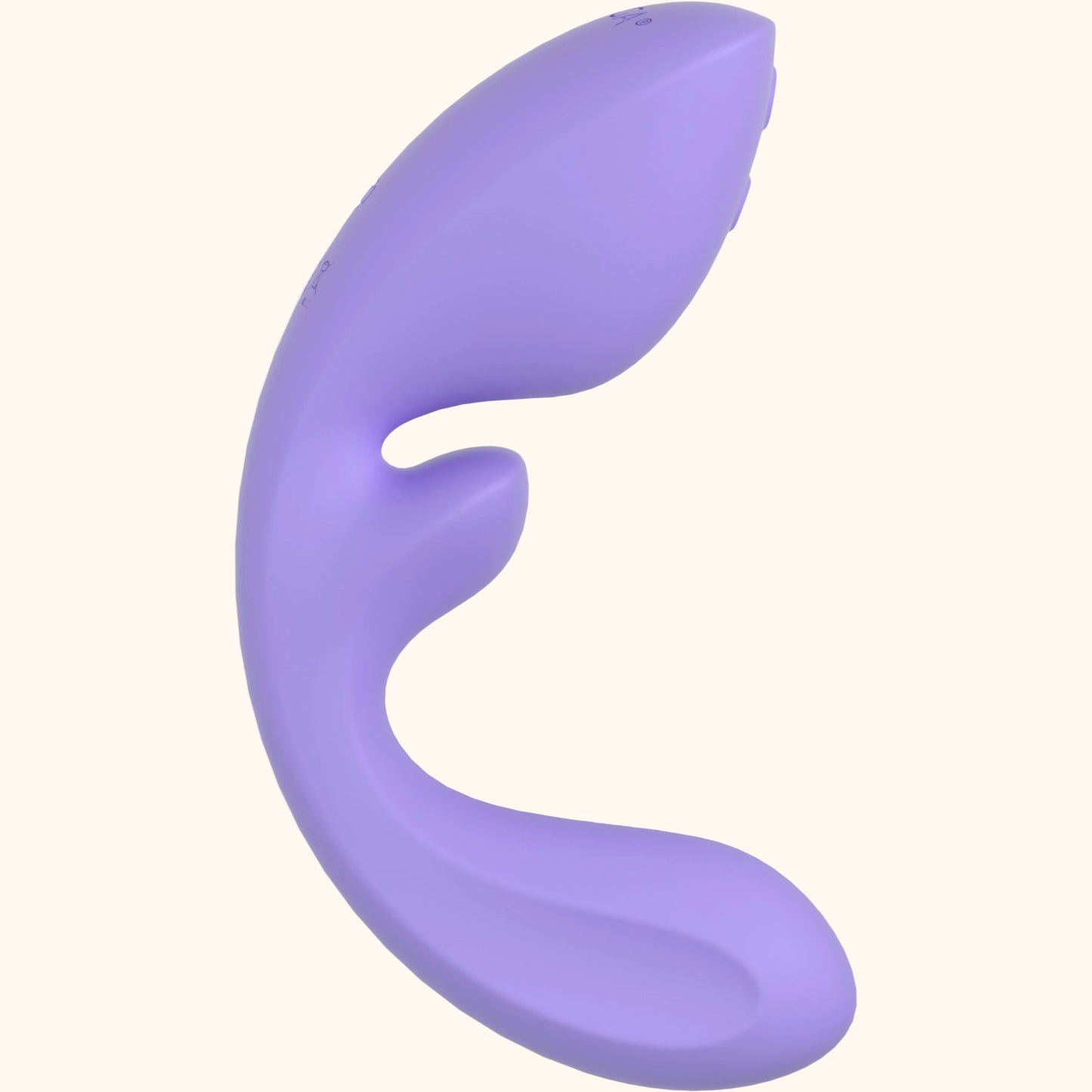 A purple Flow, Bedroom Toy Vibrator by Liberator against a white background.