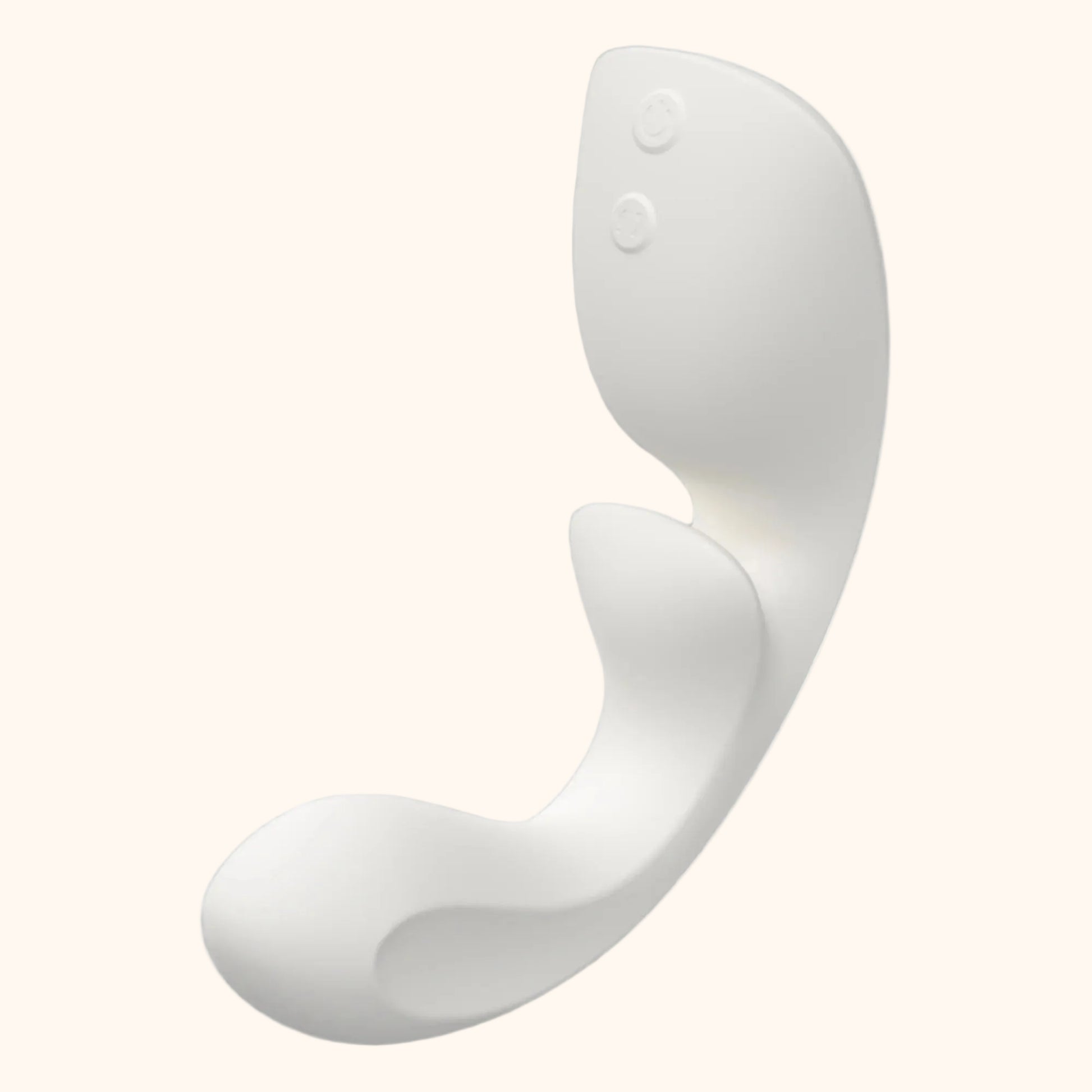 A white Flow, Bedroom Toy Vibrator by Liberator against a white background.