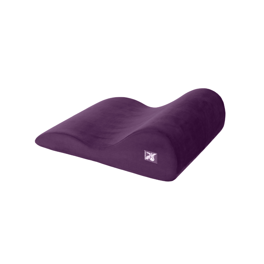 Purple hipster pillow on a white background
