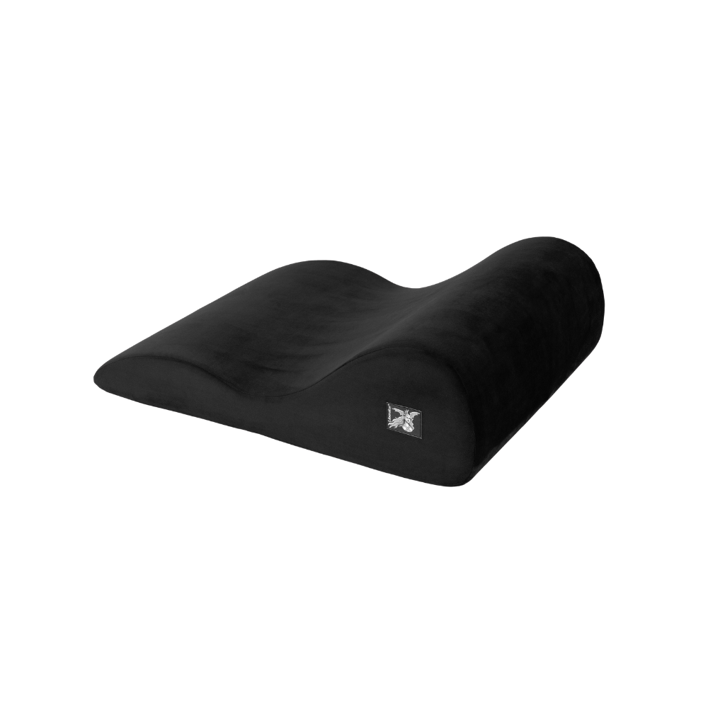 Black hipster pillow on a white background