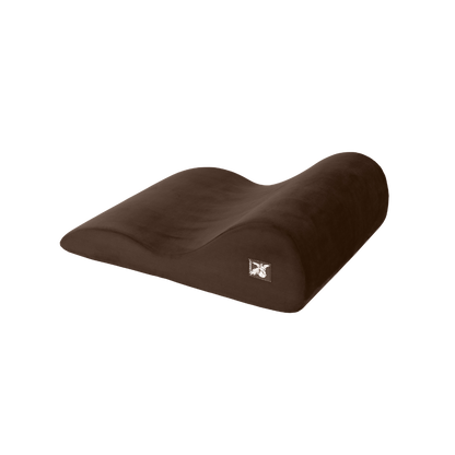 Brown hipster pillow on a white background