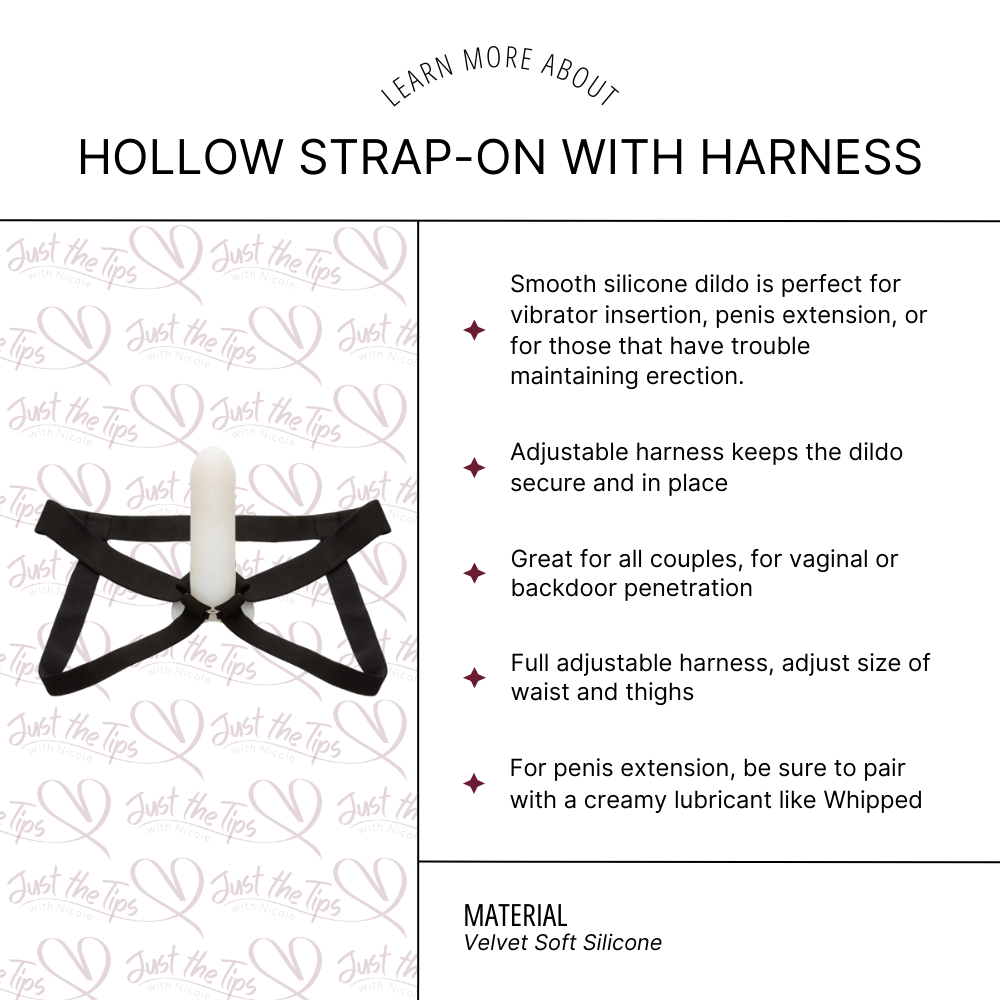 Hollow Strap-On with Harness