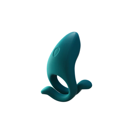A teal colored Hug C-ring.