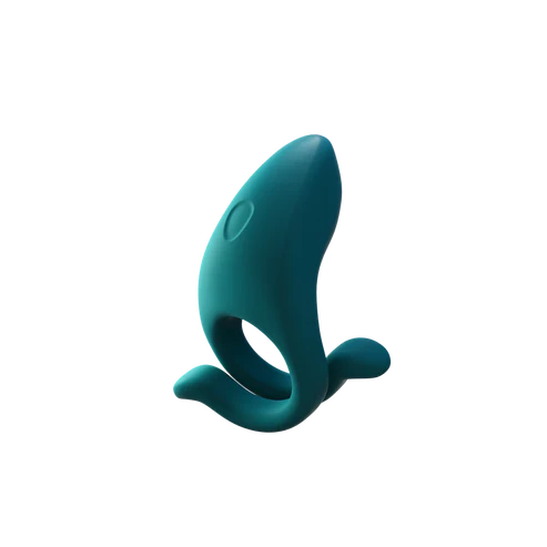 A teal colored Hug C-ring.