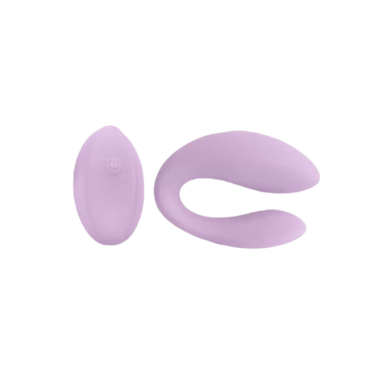 A purple In Sync, Bedroom Dual Action Toy by Euforia with remote.