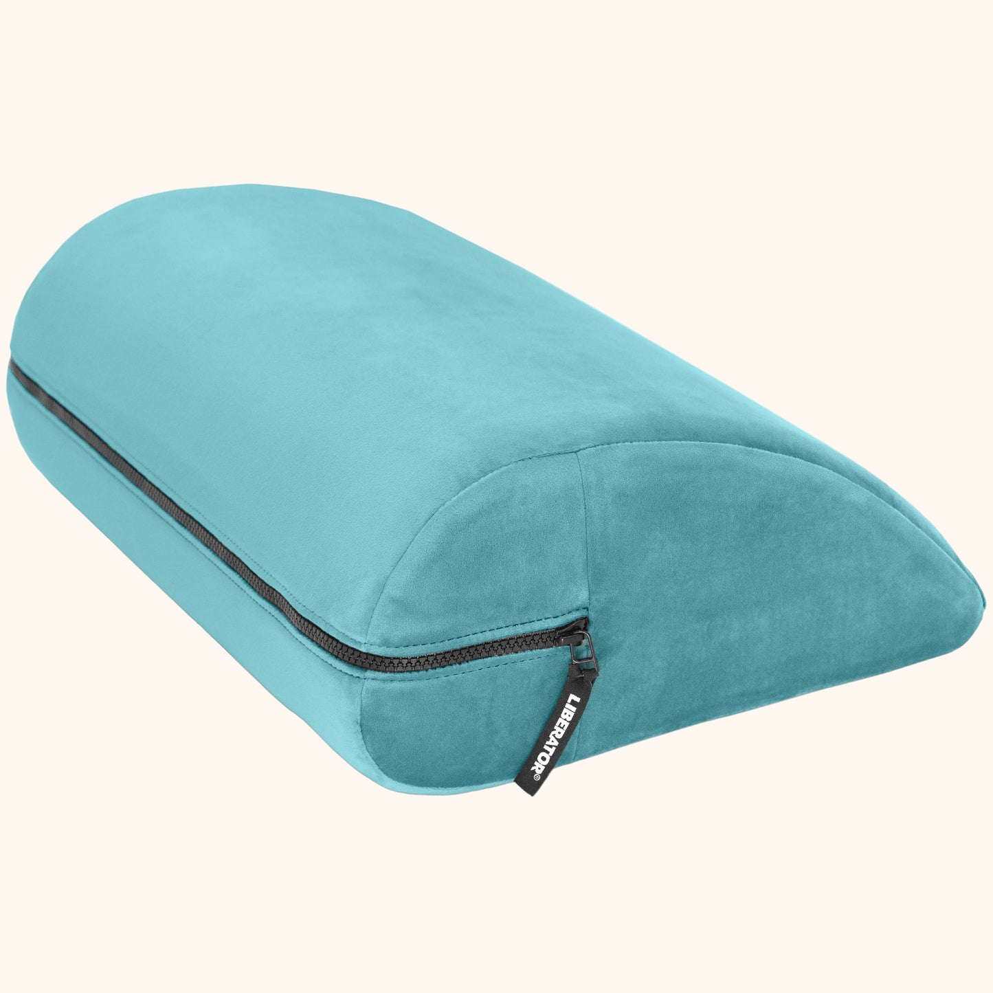 A blue Jaz Motion, Bedroom Furniture position wedge by Liberator against a white background.