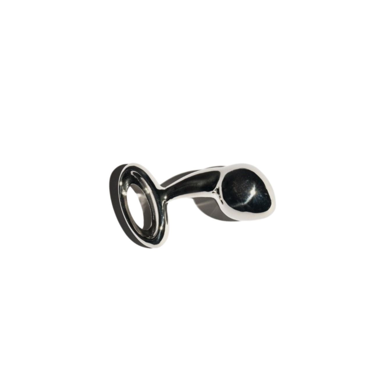 A medium Luxy Stainless Steel Anal Plug.