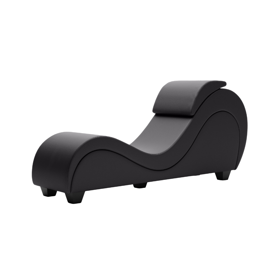 A Black colored Lyric Lounger by Liberator.