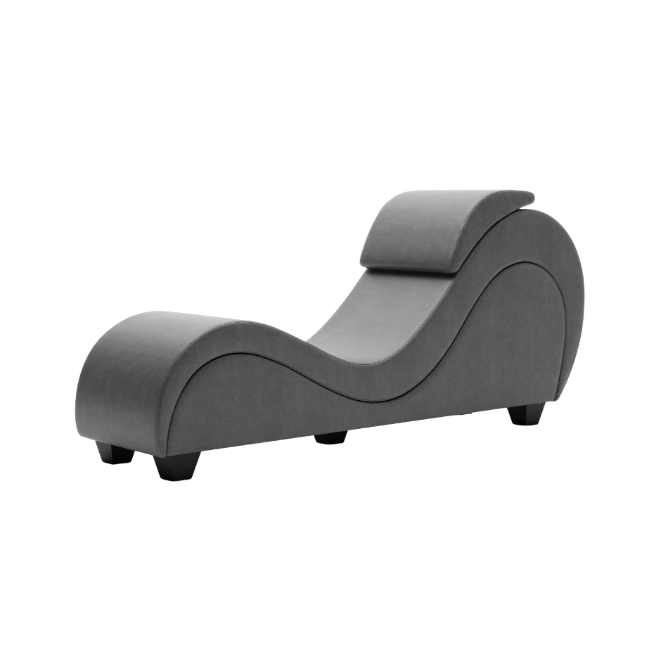 A Dark Grey colored Lyric Lounger by Liberator.