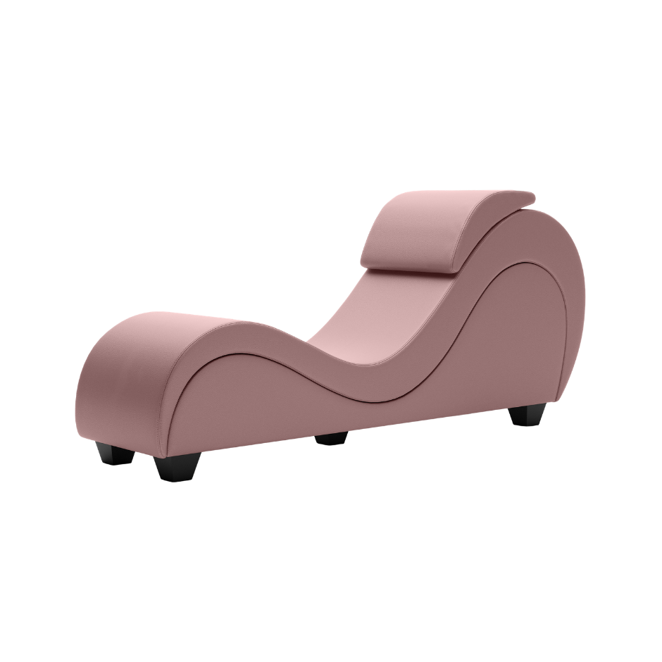 An Ice Pink colored Lyric Lounger by Liberator.