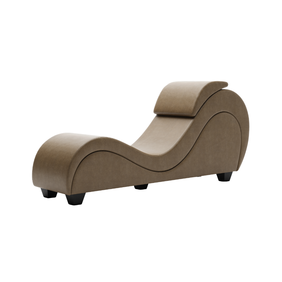 A Saddle colored Lyric Lounger by Liberator.