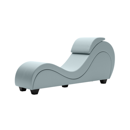 A Sterling Blue colored Lyric Lounger by Liberator.