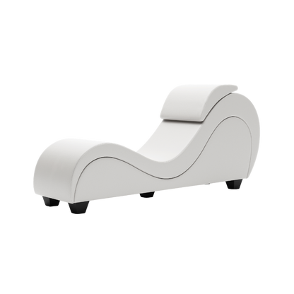 A white colored Lyric Lounger by Liberator.