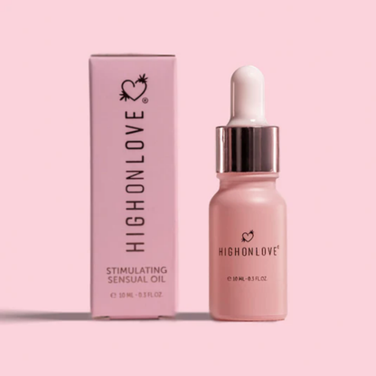 Stimulating Sensual Oil, Enhancers by High On Love - shown in product photo, available at Just The Tips with Nicole