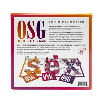 The back of Our Sex Game box.