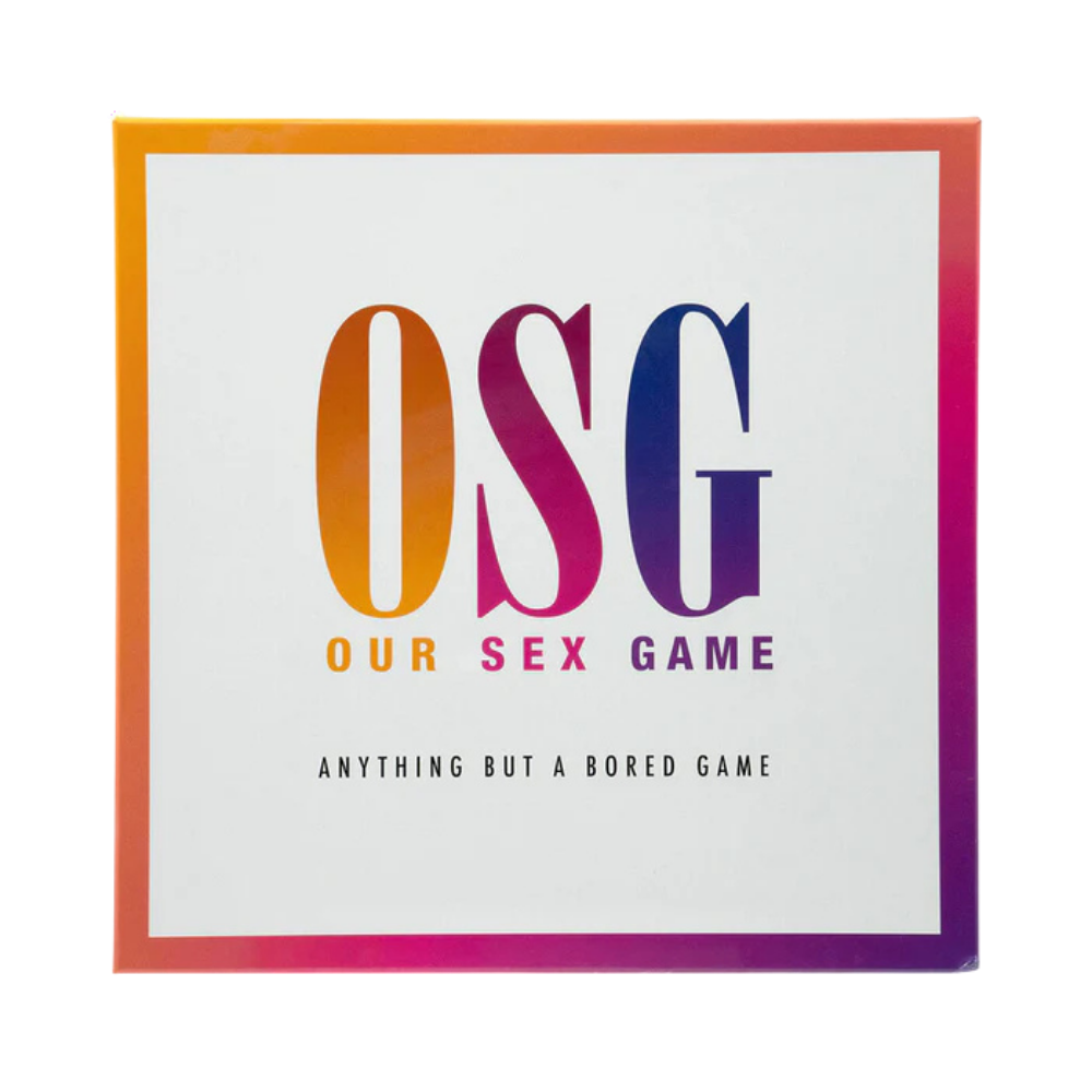 The front of the Our Sex Game box.