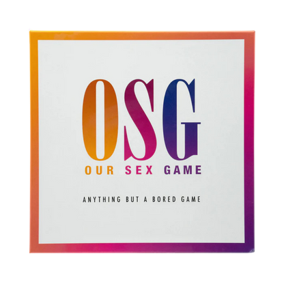 The front of the Our Sex Game box.