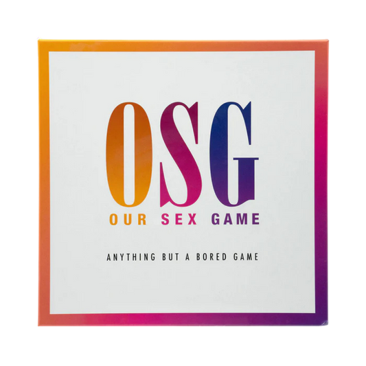 The front of the Our Sex Game box.