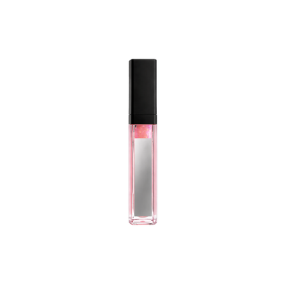 A black and silver tube of pheromone pH balanced Pink Pulse lip gloss by Eye of Love.