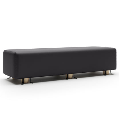 A black Prelude Bench, Bedroom Furniture by Liberator against a white background.