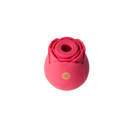 A red Rosegasm Air Rose Clitoral Toy.