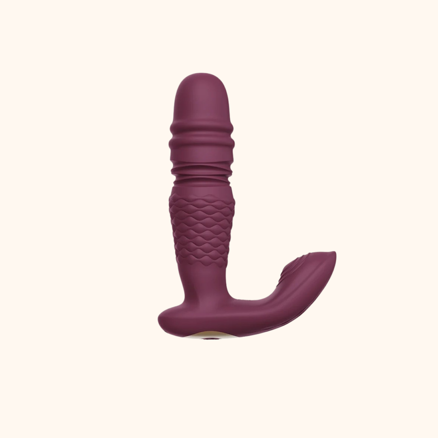 A purple Ryder Thrusting Vibrator against a white background.