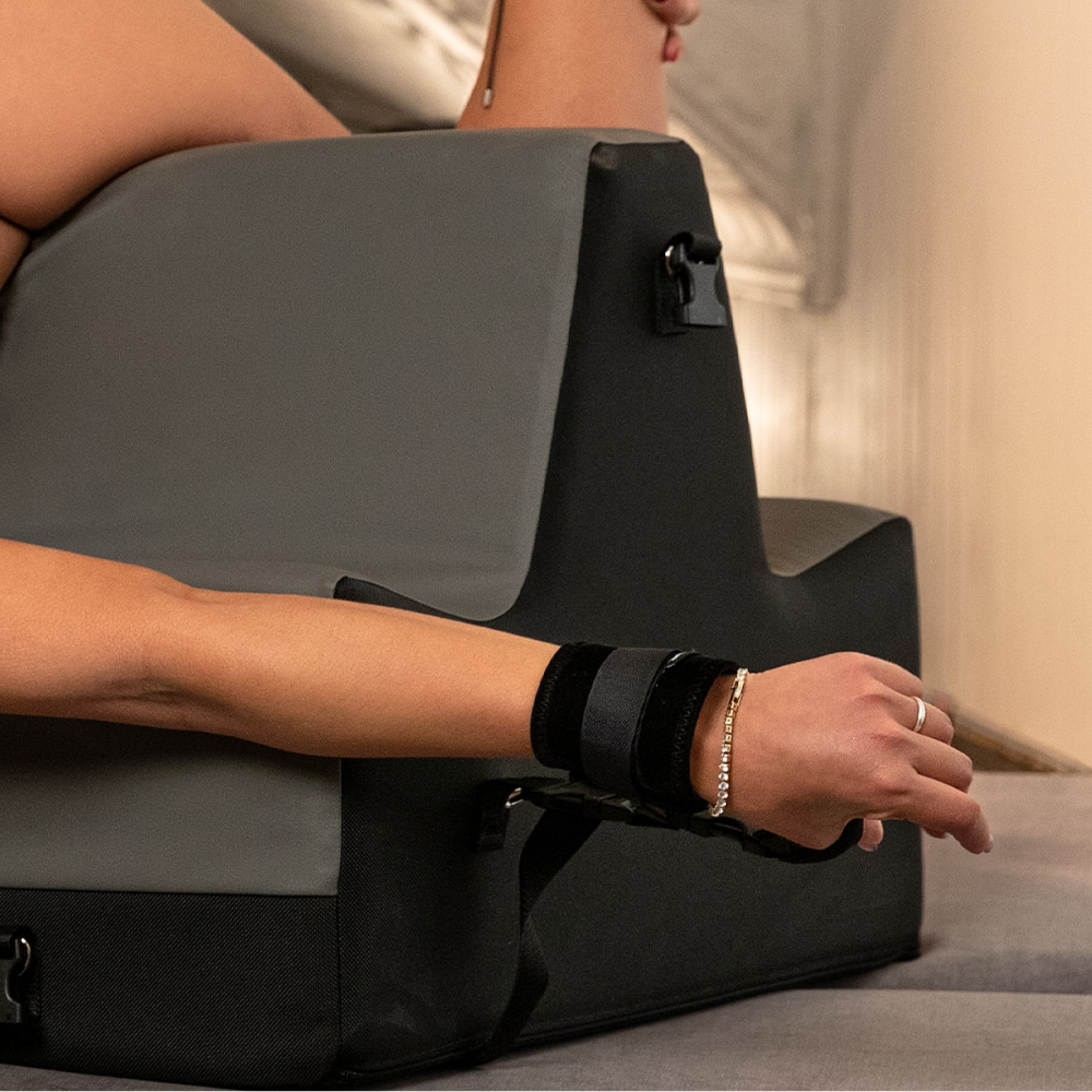 cuffs on the steed spanking bench