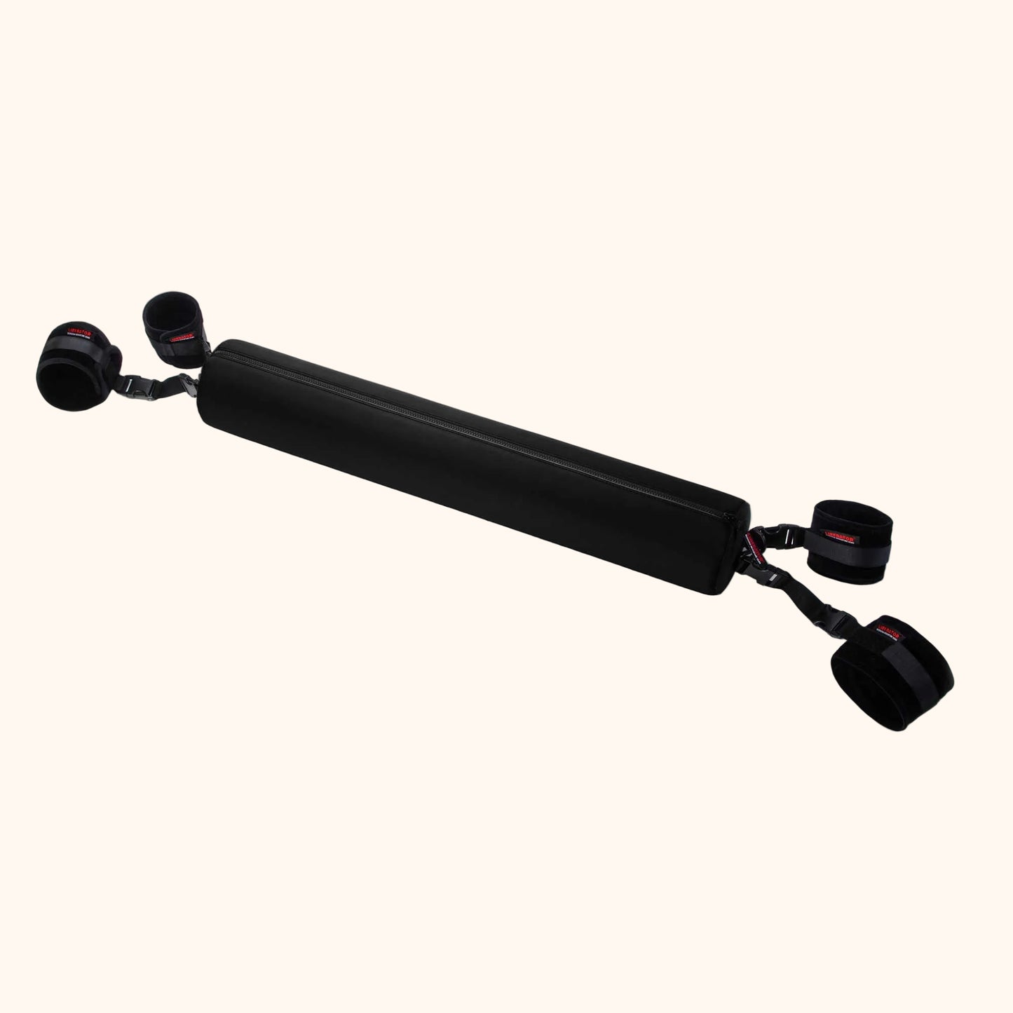 A black Talea Padded Spreader Bar, Bedroom Furniture by Liberator against a white background.