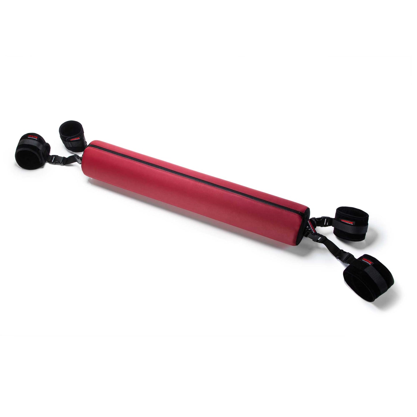 A red Talea Padded Spreader Bar, Bedroom Furniture by Liberator against a white background.