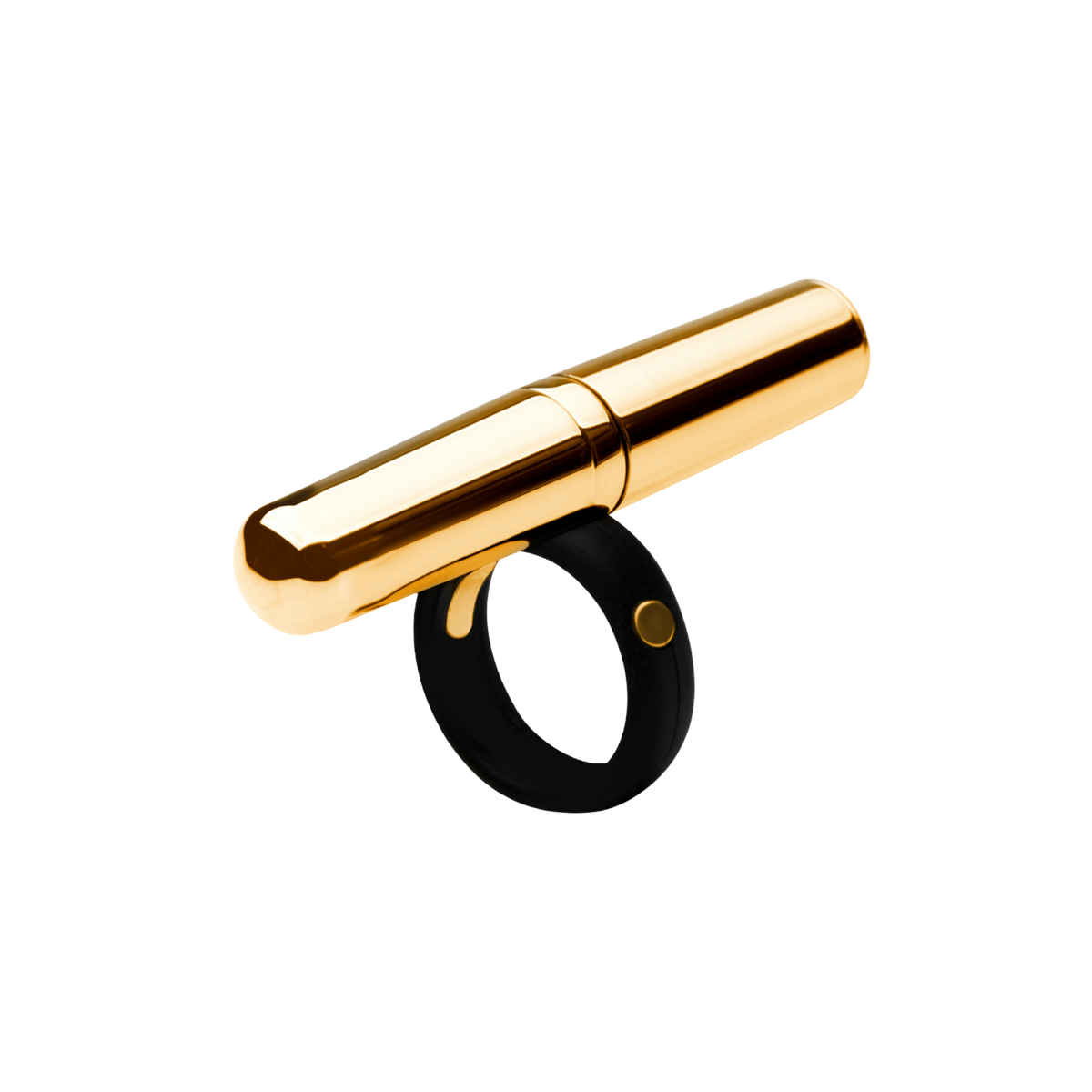 A 24k Gold Vibrator ring from the Tease Collection.
