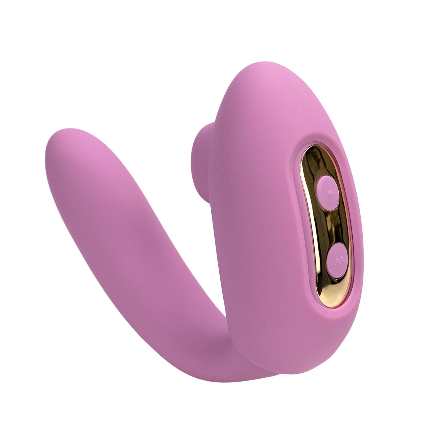 A purple The Adventurer Curve air pressure vibrator by Euforia.