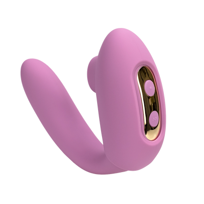 A purple The Adventurer Curve air pressure vibrator by Euforia.